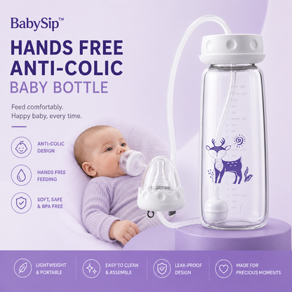 BabySip™ Hands Free Anti-Colic Baby Bottle