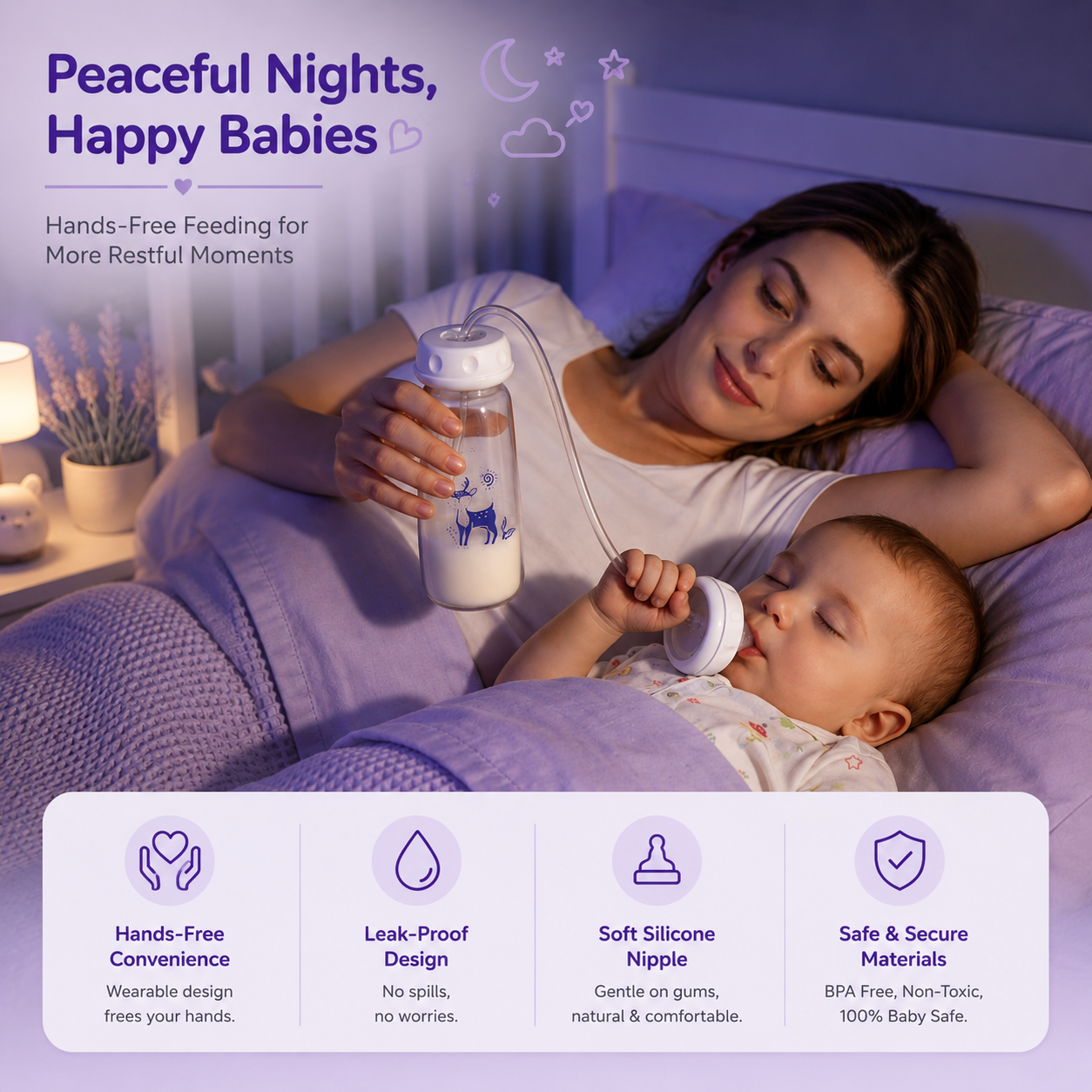 BabySip™ Hands Free Anti-Colic Baby Bottle